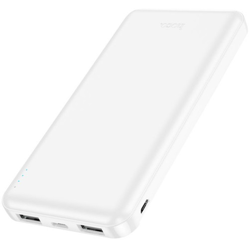 Мобильный аккумулятор Hoco J100 High-ranking 10000mAh 2.1A 2xUSB-A белый (J100 HIGH-RANKING WHITE)
