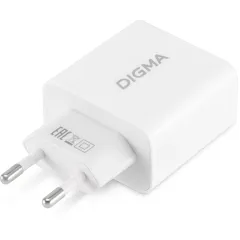 Сетевое зар./устр. Digma DGWC-3U-5A-WG 30W 3A (PD+QC) 3xUSB универсальное белый