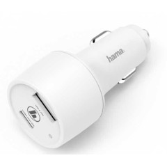 Автомобильное зар./устр. Hama H-183322 42W 3A (PD+QC) USB/USB Type-C универсальное белый (00183322)