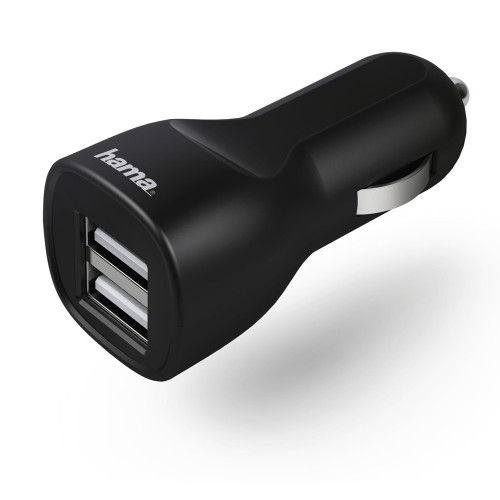 Автомобильное зар./устр. Hama H-1401660 12W 1.2A+1.2A 2xUSB универсальное черный (00173624)