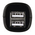 Автомобильное зар./устр. Hama H-1401660 12W 1.2A+1.2A 2xUSB универсальное черный (00173624)