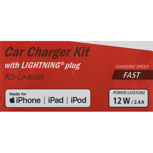 Автомобильное зар./устр. Hama H-183266 12W 2.4A USB для Apple белый (00183266)