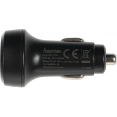 Автомобильное зар./устр. Hama H-210569 20W 1.67A+3A+2.22A (PD) USB универсальное черный (00210569)