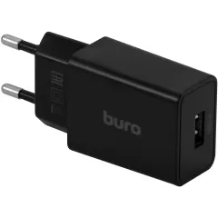 Сетевое зар./устр. Buro BUWA1 10.5W 2.1A USB-A черный (BUWA10S100BK)