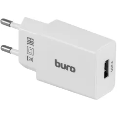 Сетевое зар./устр. Buro BUWA1 10.5W 2.1A USB-A универсальное белый (BUWA10S100WH)