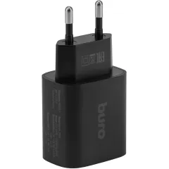 Сетевое зар./устр. Buro BUWD1 20W 3A (PD+QC) USB-C/USB-A универсальное черный (BUWD18P110BK)