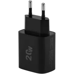 Сетевое зар./устр. Digma DGW2C 20W 3A (PD) USB-C универсальное черный (DGW2C0F010BK)