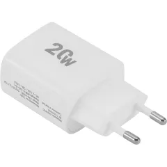 Сетевое зар./устр. Digma DGW2C 20W 3A (PD) USB-C универсальное белый (DGW2C0F010WH)
