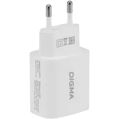 Сетевое зар./устр. Digma DGW3C 30W 3A (PD) USB-C универсальное белый (DGW3C0F010WH)
