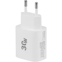 Сетевое зар./устр. Digma DGW3D 30W 3A (PD+QC) USB-C/USB-A универсальное белый (DGW3D0F110WH)
