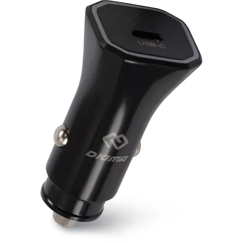 Автомобильное зар./устр. Digma DGC2B 20W 3A (PD) USB-C универсальное черный (DGC2B0F010BK)