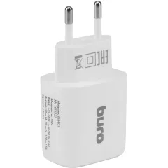 Сетевое зар./устр. Buro BUWG1 18W 3A (QC) USB-A универсальное белый (BUWG18P100WH)