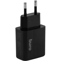 Сетевое зар./устр. Buro BUWE1 10.5W 2.1A 2xUSB универсальное черный (BUWE10S200BK)