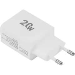 Сетевое зар./устр. Digma DGW2D 20W 3A+1A (PD+QC) USB-C/USB-A универсальное белый (DGW2D0F110WH)