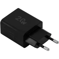 Сетевое зар./устр. Digma DGW2D 20W 3A+1A (PD+QC) USB-C/USB-A универсальное черный (DGW2D0F110BK)