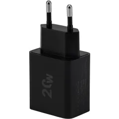 Сетевое зар./устр. Digma DGW2D 20W 3A+1A (PD+QC) USB-C/USB-A универсальное черный (DGW2D0F110BK)