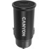 Автомобильное зар./устр. Canyon CNS-CCA20B 20W 3A (PD+QC) USB Type-C универсальное черный