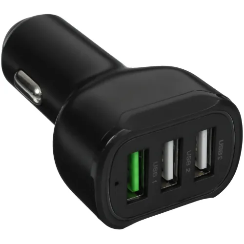 Автомобильное зар./устр. Wiiix UCC-5-3-01-QC-ANT 2.1A (QC) 3xUSB универсальное черный