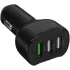 Автомобильное зар./устр. Wiiix UCC-5-3-01-QC-ANT 2.1A (QC) 3xUSB универсальное черный