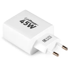 Сетевое зар./устр. Digma Pro DPW4A 45W 3A (PD+QC) USB-C/USB-A универсальное белый (DPW4A5GX11WH)