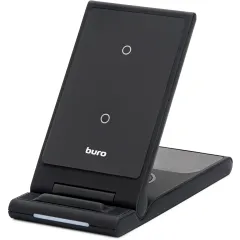 Беспроводное зар./устр. Buro CWC-QC5 15W 3A (QI) USB-C универсальное черный (CWC-QC5A15BK)