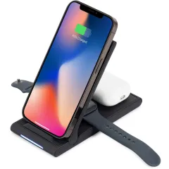 Беспроводное зар./устр. Buro CWC-QC5 15W 3A (QI) USB-C универсальное черный (CWC-QC5A15BK)