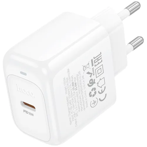 Сетевое зар./устр. Hoco CS53A Surplus 25W 3A (PD) USB Type-C универсальное белый (31488)