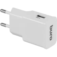 Сетевое зар./устр. Buro TJ-248W 12W 2.4A (QC) USB-A универсальное белый