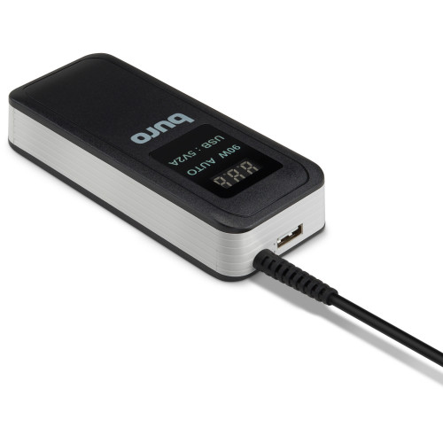 Блок питания Buro BUM-0065A90 автоматический 90W 15V-20V 11-коннект. 5A 2.1A от бытовой электросети LСD индикатор