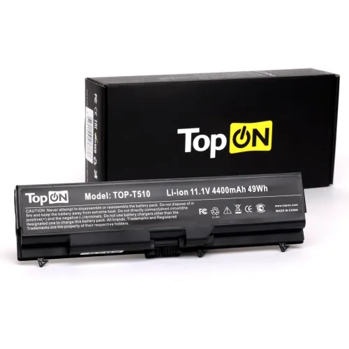 Батарея для ноутбука TopON 75938 11.1V 4400mAh литиево-ионная (TOP-T510)