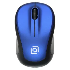 Мышь Оклик 665MW черный/синий оптическая 1600dpi беспров. USB для ноутбука 3but (1025132)