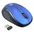 Мышь Оклик 665MW черный/синий оптическая 1600dpi беспров. USB для ноутбука 3but (1025132)