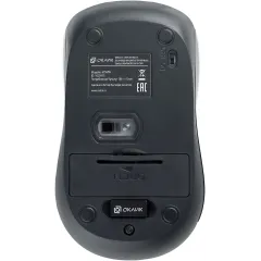 Мышь Оклик 675MW черный оптическая 1200dpi беспров. USB для ноутбука 3but (1025915)