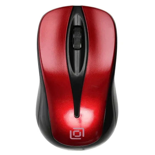 Мышь Оклик 675MW черный/красный оптическая 1200dpi беспров. USB для ноутбука 3but (1025919)