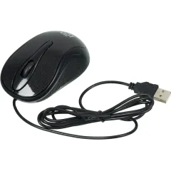 Мышь Оклик 385M черный оптическая 1600dpi USB для ноутбука 3but (1066858)