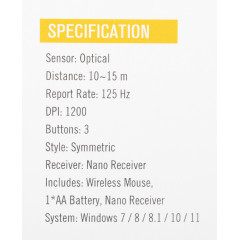 Мышь A4Tech V-Track G3-200NS черный оптическая 1200dpi беспров. USB 3but