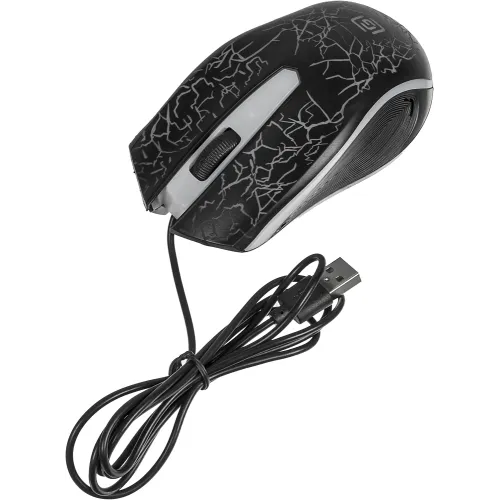 Мышь Оклик 395M SHADOW черный оптическая 1500dpi USB для ноутбука 3but (1102286)