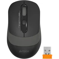 Мышь A4Tech Fstyler FG10 черный/серый оптическая 2000dpi беспров. USB 4but (FG10 GREY)