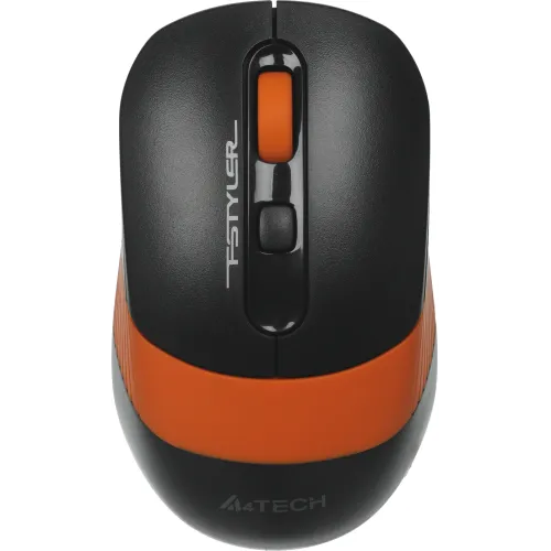 Мышь A4Tech Fstyler FG10 черный/оранжевый оптическая 2000dpi беспров. USB 4but (FG10 ORANGE)