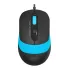 Мышь A4Tech Fstyler FM10 черный/синий оптическая 1600dpi USB 4but (FM10 BLUE)
