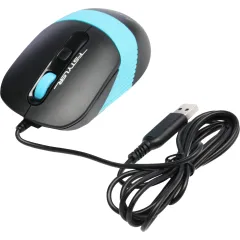 Мышь A4Tech Fstyler FM10 черный/синий оптическая 1600dpi USB 4but (FM10 BLUE)