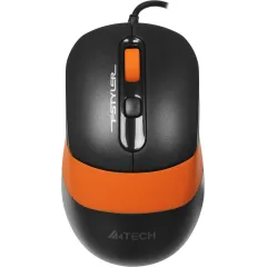 Мышь A4Tech Fstyler FM10 черный/оранжевый оптическая 1600dpi USB 4but (FM10 ORANGE)