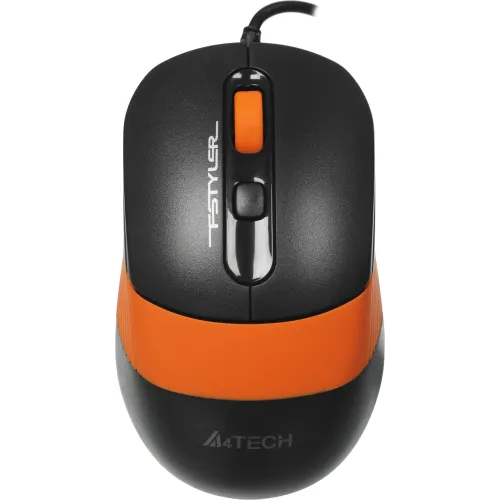 Мышь A4Tech Fstyler FM10 черный/оранжевый оптическая 1600dpi USB 4but (FM10 ORANGE)