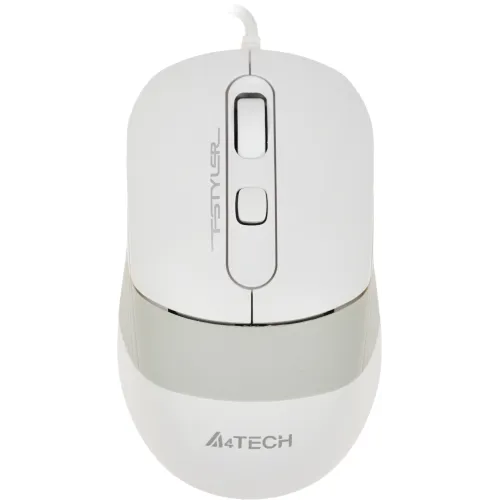 Мышь A4Tech Fstyler FM10 белый/серый оптическая 1600dpi USB 4but (FM10 WHITE)