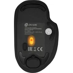 Мышь Оклик 636LWC черный оптическая 1600dpi беспров. USB/USB-C для ноутбука 6but (1158065)