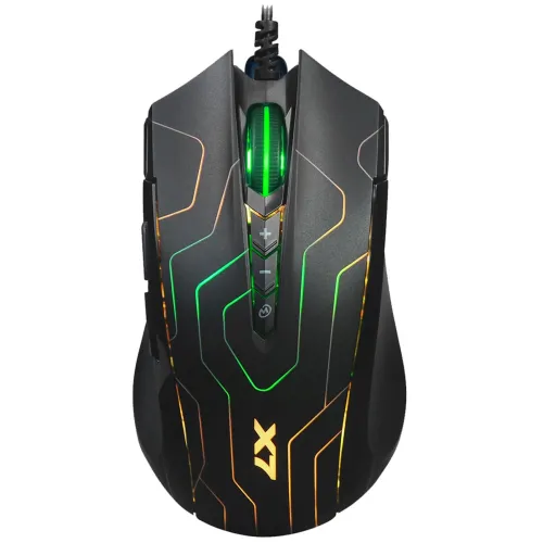Мышь A4Tech X89 Maze черный оптическая 2400dpi USB 8but (X89 (MAZE))