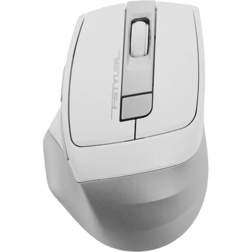 Мышь A4Tech Fstyler FG35 серебристый/белый оптическая 2000dpi беспров. USB 6but (FG35 SILVER)