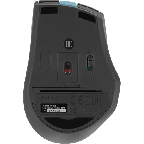 Мышь A4Tech Fstyler FG30S серый/синий оптическая 2000dpi silent беспров. USB 5but (FG30S BLUE)