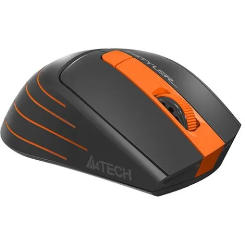 Мышь A4Tech Fstyler FG30S серый/оранжевый оптическая 2000dpi silent беспров. USB 6but (FG30S ORANGE)