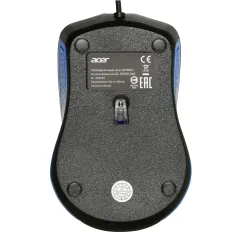 Мышь Acer OMW011 черный/синий оптическая 1200dpi USB 3but (ZL.MCEEE.002)